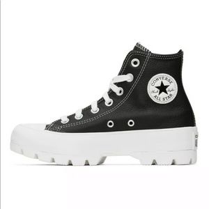 CONVERSE WOMENS LUGGED LEATHER ALL STAR HIGH TOP PRICE FIRM